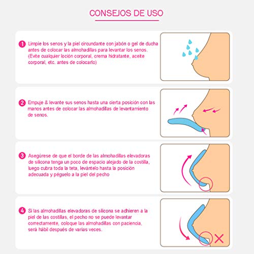 Sujetador Adhesivo Silicona, Copa Invisible Push Up sin Tirantes Nudebra uso en Vestido de Boda, Vestido de Noche, Festivales para Mujer Sostén Cómodo Reutilizable (Copa grande para C,D)