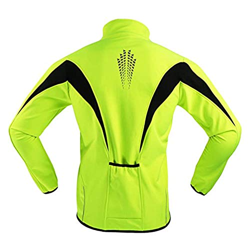 SUKUTU Chaqueta de Ciclismo para Hombre, Impermeable, a Prueba de Viento, Jersey de Bicicleta, Abrigo térmico cálido MTB, Rompevientos