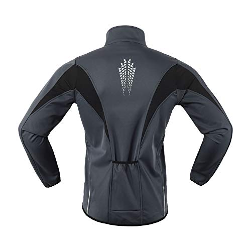 SUKUTU Chaqueta de Ciclismo para Hombre, Impermeable, a Prueba de Viento, Jersey de Bicicleta, Abrigo térmico cálido MTB, Rompevientos