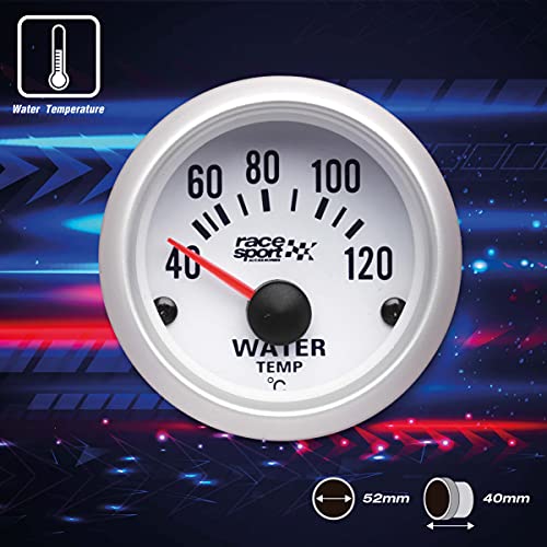 Sumex Gaug504 - Termómetro Temperatura Agua"Race Sport", Diámetro 52 mm, 12V
