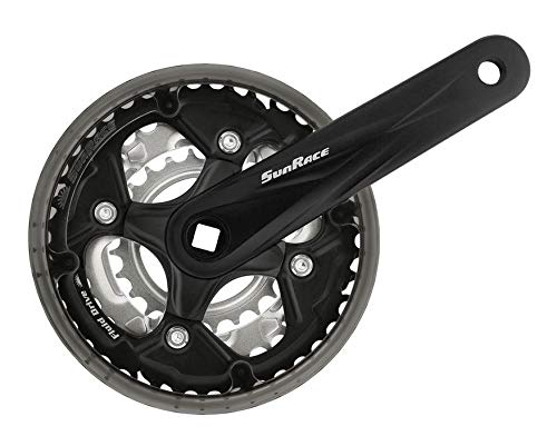 SUN RACE FCM300 7/8-SPEED 48/38/28T. CRANKSET 170MM-CHAINGUARD u Juego DE BIELAS, Adultos Unisex, Multicolor, ESTANDAR