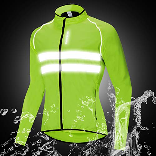 Sunbike Chaqueta Cortaviento Ciclista a Prueba de Viento para Hombre