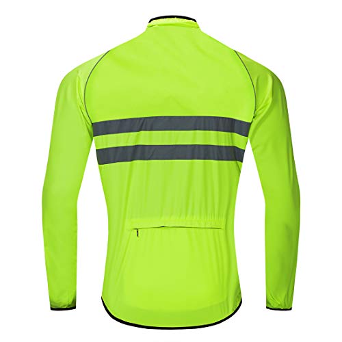 Sunbike Chaqueta Cortaviento Ciclista a Prueba de Viento para Hombre