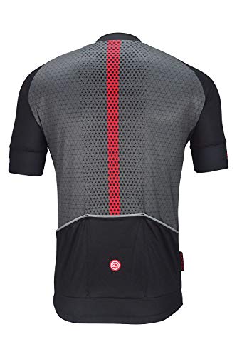 SUNDRIED Jersey de Ciclo para Hombre Manga Corta Profesional de Bicicletas de montaña y Carretera Accesorios de Ciclismo (S, Negro)