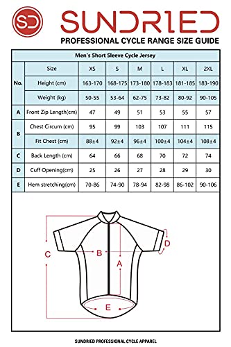 SUNDRIED Maillot Ciclista clásico de Manga Corta para Hombre Bicicleta de Pista Top Ciclismo de montaña Kit de Ciclismo (Verde, XL)