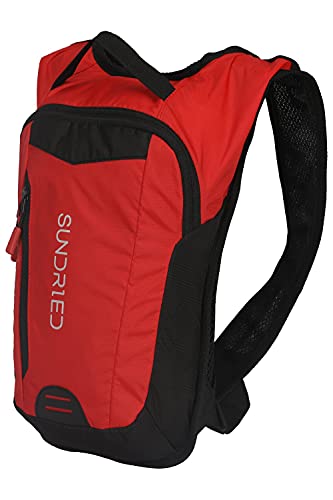 SUNDRIED Mochila de hidratación Bolsa de hidratación roja para rastro que corre Ultrunning Senderismo Trekking y ciclismo