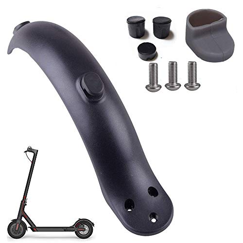 SUNJULY Guardabarros Trasero Xiaomi M365, 1PCS Guardabarros de Scooter Partes de Scooter, Accesoriosde Repuesto con Gancho - Negro