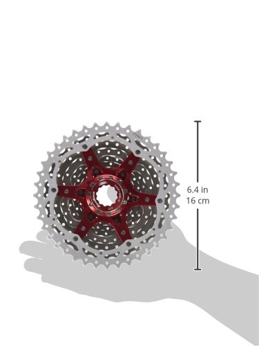 Sunrace CSMX3 Cassette para Bicicleta, 10 velocidades, Gris, Talla Única