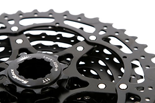 SunRace Ms8 44-42 Cassette para Bicicleta, Adultos Unisex, Negro, 11v 11-42