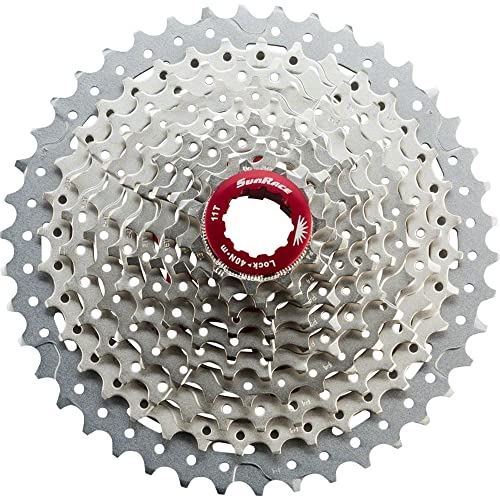 Sunrace MTB Speed Cassette, Plateado, 11-42T, Unisex-Adult