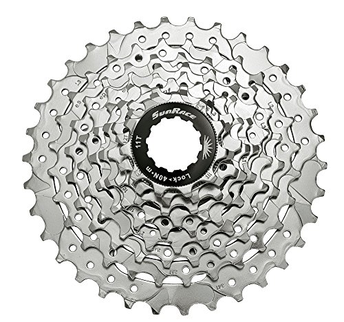 SunRace SR-CSM96.9AU0.NS1.Bx Cassette Bicicleta, Unisex Adulto, Plata, M