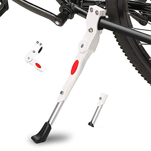 SUNSK Pata de Cabra para Bicicleta Caballete Lateral Bicicleta Ajustable Aluminio Soporte de Bici Caballete con Llave Hexagonal para 22" 24" 26" 700c Tire Cycling Road Bicicleta