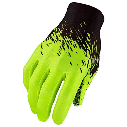 Supacaz SUPAG Long Glove-Black/Neon Yellow-L Guantes para ocasión Especial, Amarillo, Estandar Unisex Adulto