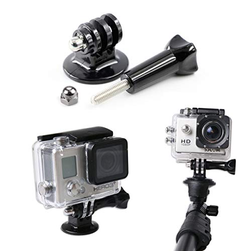 Super Clamp con cabezas de trípode Soporte de abrazadera Clip de cangrejo para cámara Rotación de 360 ​​° con roscas de 1/4 "y 3/8" para cámara para fotografía, cámara, monopié, video