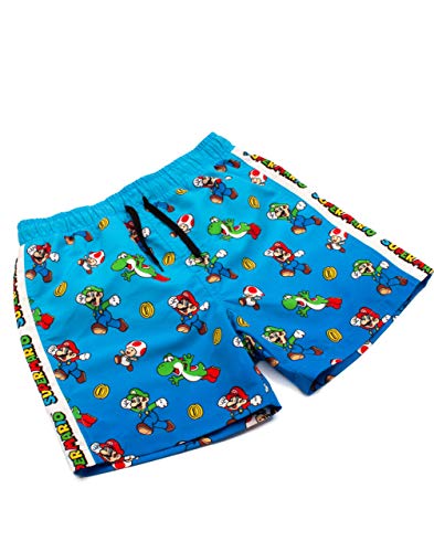 Super Mario Swim Shorts Boys Luigi Kids Gamer Natación Troncos Pantalones 9-10 años