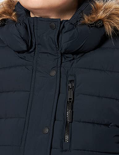 Superdry Chaqueta clásica Faux Fur Fuji, Eclipse Navy, XS para Mujer