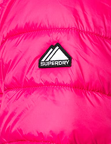 Superdry Chaqueta clásica Fuji Puffer, Hot Pink, S para Mujer