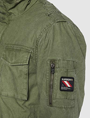 Superdry Classic Rookie Jacket Chaqueta, ejército, L para Hombre