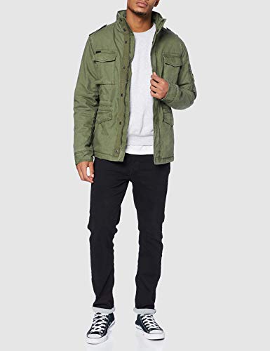 Superdry Classic Rookie Jacket Chaqueta, ejército, L para Hombre