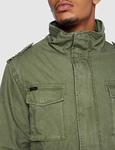 Superdry Classic Rookie Jacket Chaqueta, ejército, L para Hombre