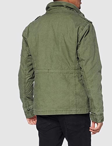 Superdry Classic Rookie Jacket Chaqueta, ejército, L para Hombre