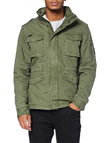 Superdry Classic Rookie Jacket Chaqueta, ejército, L para Hombre