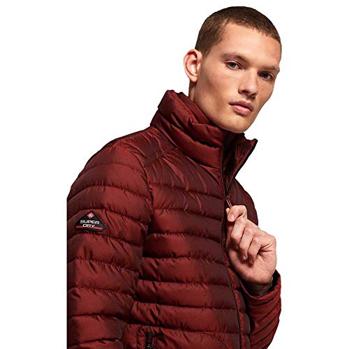 Superdry Double Zip Fuji Chaqueta, Rojo (Bright Red 60i), M para Hombre