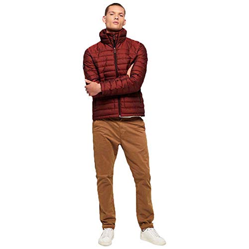 Superdry Double Zip Fuji Chaqueta, Rojo (Bright Red 60i), M para Hombre