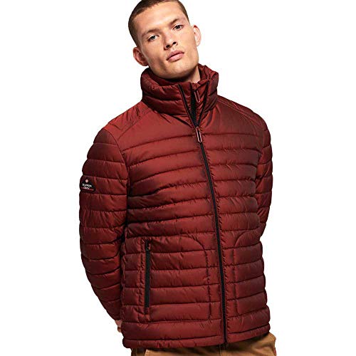 Superdry Double Zip Fuji Chaqueta, Rojo (Bright Red 60i), M para Hombre