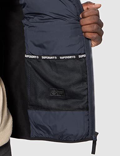 Superdry Expedition Down-Cortavientos Chaqueta, Eclipse Navy, L para Hombre