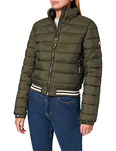 Superdry Fuji Bomber Chaqueta, Caqui, M para Mujer