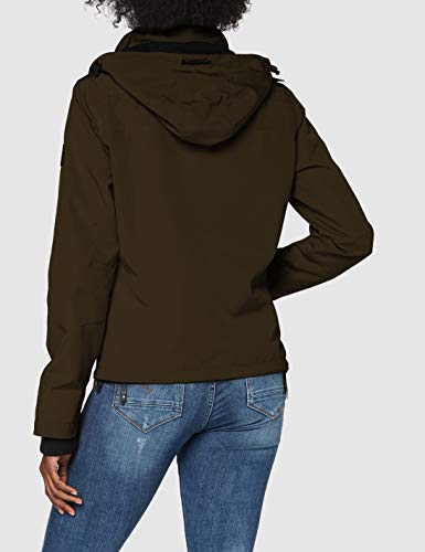 Superdry Ottoman Technical Windcheater Chaqueta, Verde (Khaki 03o), S para Mujer