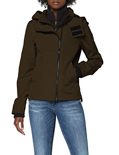 Superdry Ottoman Technical Windcheater Chaqueta, Verde (Khaki 03o), S para Mujer