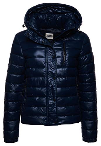 Superdry Shine Fuji 2.0 A4-Acolchado, Eclipse Navy, Small para Mujer