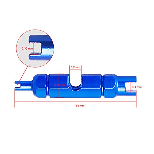 SUPEROK Herramientas para Quitar Obúses de Las Válvulas, Herramienta de reparación del removedor de núcleo de válvula Presta Schrader Válvula de Neumáticos(2unidades)