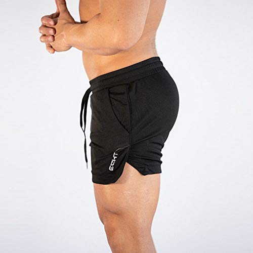 Superora Hombres Running Gym Pantalones Cortos Deportivos Pantalones Cortos de Entrenamiento al Aire Libre Transpirables con Bolsillos