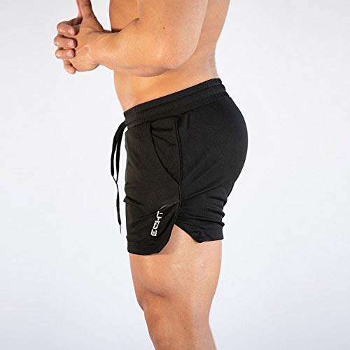 Superora Hombres Running Gym Pantalones Cortos Deportivos Pantalones Cortos de Entrenamiento al Aire Libre Transpirables con Bolsillos