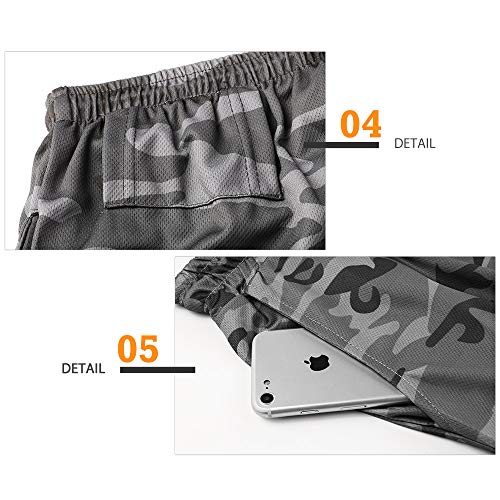 Superora Shorts Deportivos Hombre 2 en 1 Pantalones Cortos para Correr con Forro de Bolsillo Incorporado Secado Rápido Transpirable para Running Gym Entrenamiento