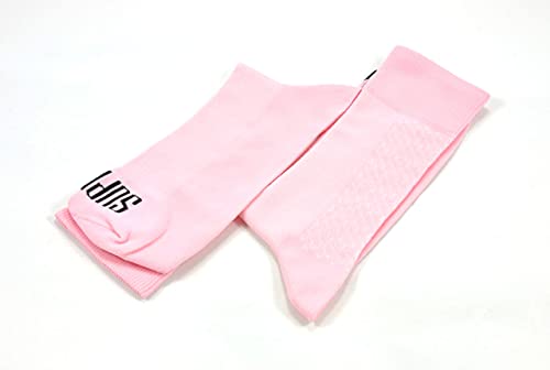 SUPPORT Calcetines de ciclismo superligeros hombre, tecnología transpirable, unisex, accesorios ciclista, senderismo, escalada, equitación, Rosa 39–41 EU