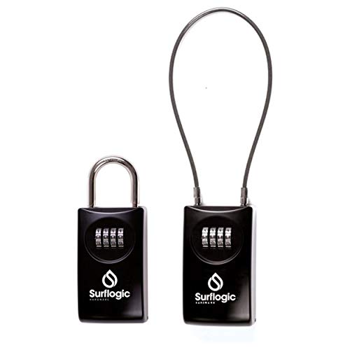 SurfLogic 59147 Candado Guarda Llaves/Key Lock, Adultos Unisex, Negro, XL