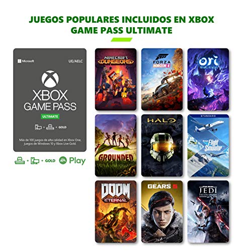 Suscripción Xbox Game Pass Ultimate - 3 Meses | Xbox/Win 10 PC - Código de descarga