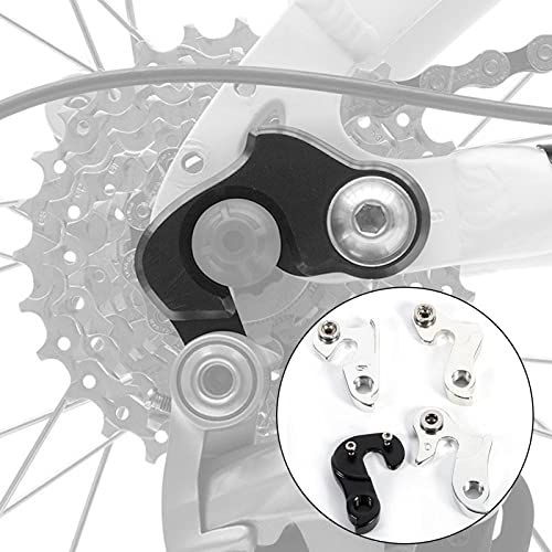 Suspensión de cambio de engranaje trasero Mech Colgador de cambio de aleación de aluminio Adaptador de caída de gancho trasero para bicicleta de ciclocross, bicicleta de montaña(7)
