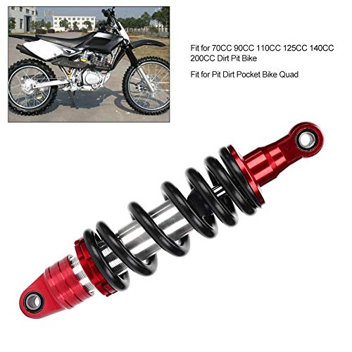 Suspensión del amortiguador trasero 280 mm Amortiguador Resorte Amortiguadores de aire traseros aptos para 70CC 90CC 110CC 125CC 140CC 200CC Dirt Pit Bike