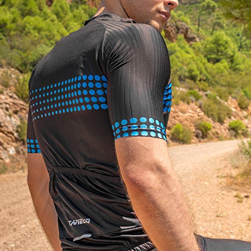 SUUKAA Maillot de Ciclismo para Hombre Camiseta Ropa Paseo Manga Corta,Top Ciclismo Bicicleta Maillots,Transpirable y Que Absorbe El Sudor,Secado Rápido,Mountain Bike/MTB Maillots