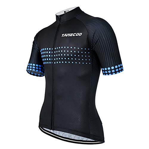 SUUKAA Maillot de Ciclismo para Hombre Camiseta Ropa Paseo Manga Corta,Top Ciclismo Bicicleta Maillots,Transpirable y Que Absorbe El Sudor,Secado Rápido,Mountain Bike/MTB Maillots