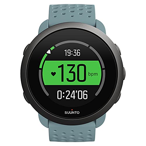 Suunto 3 Reloj deportivo GPS con medición dle ritmo cardiaco en la muñeca, Seguimiento 24/7 de actividad física y recuperación