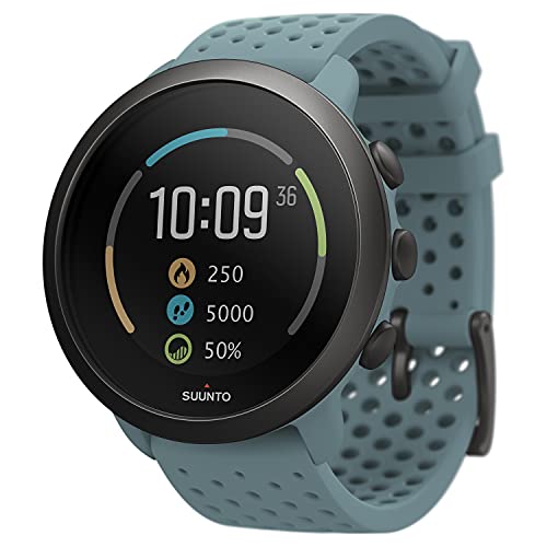 Suunto 3 Reloj deportivo GPS con medición dle ritmo cardiaco en la muñeca, Seguimiento 24/7 de actividad física y recuperación