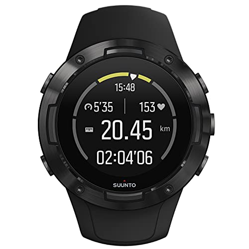 Suunto 5 Reloj Deportivo GPS Ligero y Compacto, Seguimiento 24/7 de Actividad física, Medición del Ritmo cardiaco en la muñeca, Unisex-Adulto, Negro, Talla Única