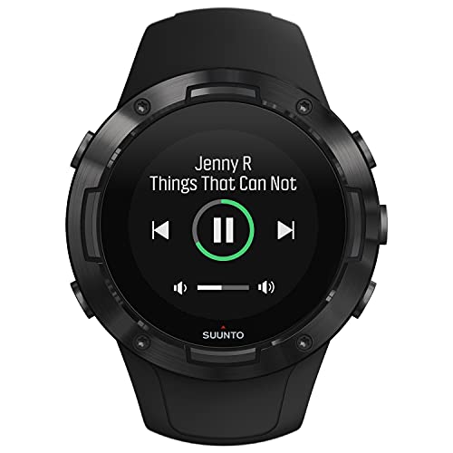 Suunto 5 Reloj Deportivo GPS Ligero y Compacto, Seguimiento 24/7 de Actividad física, Medición del Ritmo cardiaco en la muñeca, Unisex-Adulto, Negro, Talla Única