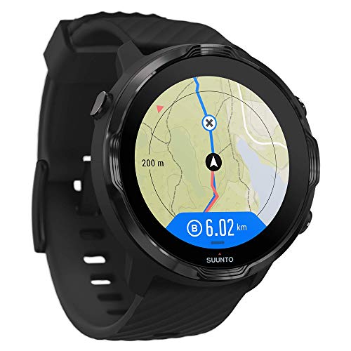 Suunto 7 Reloj Inteligente versátil para Practicar Deporte con Wear OS de Google, Unisex-Adulto, Negro, Talla Única